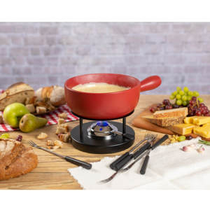 Kuhn Rikon Cheese Fondue Classic Red Set